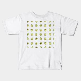 Hand drawn cute avocados Kids T-Shirt